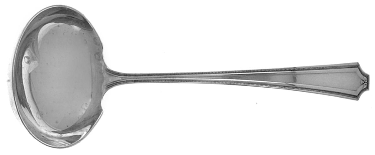 King Albert (Sterling, 1919, No Monograms) Solid Gravy Ladle by Gorham Silver-1