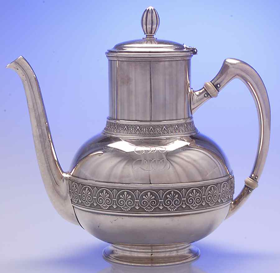 1400 (Sterling, Hollowware) Coffee Pot by Gorham Silver-1