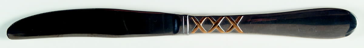 Golden Ballet Ribbon (Stainless) Modern Solid Knife by Gorham Silver-1