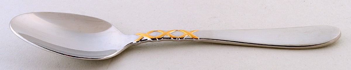 Golden Ballet Ribbon (Stainless) Teaspoon by Gorham Silver-1