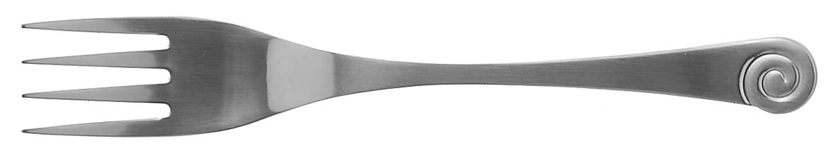 Ammonite-Satin (Stainless) Solid Serving Fork by Ginkgo-1