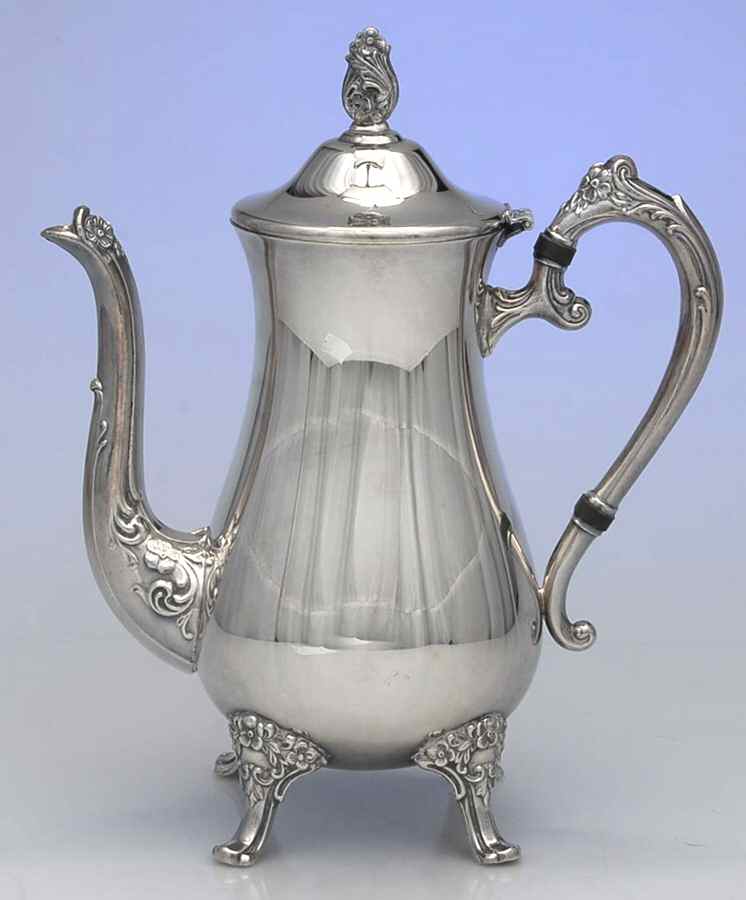 YB74 (Silverplate, Hollowware) Silverplate Coffee Pot by Gorham Silver-1
