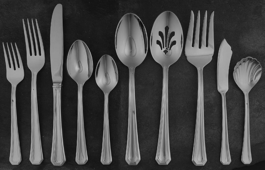 Fairview (Stainless) 45 Piece Starter Set by Gorham Silver-1