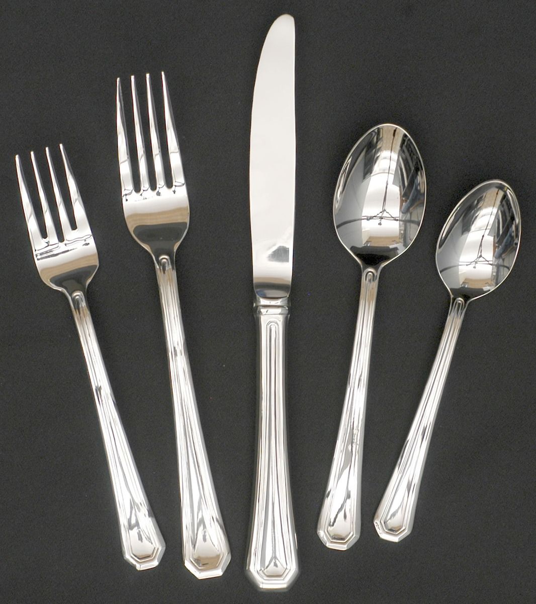 Fairview (Stainless) 40 Piece Set by Gorham Silver-1