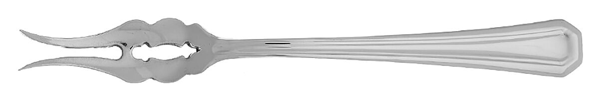 Fairview (Stainless) Butter Pick with Two Tines and Pierced Bowl HC by Gorham Silver-1