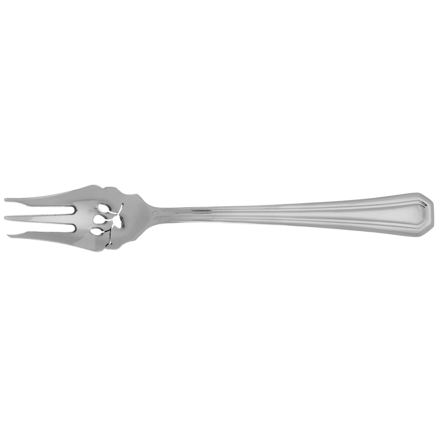 Fairview (Stainless) Pickle Fork Pierced with Short Handle HC by Gorham Silver-1