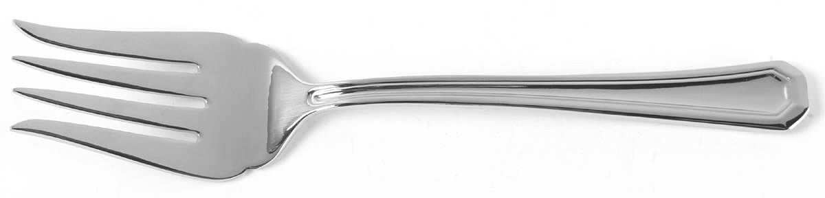 Fairview (Stainless) Medium Solid Cold Meat Serving Fork by Gorham Silver-1