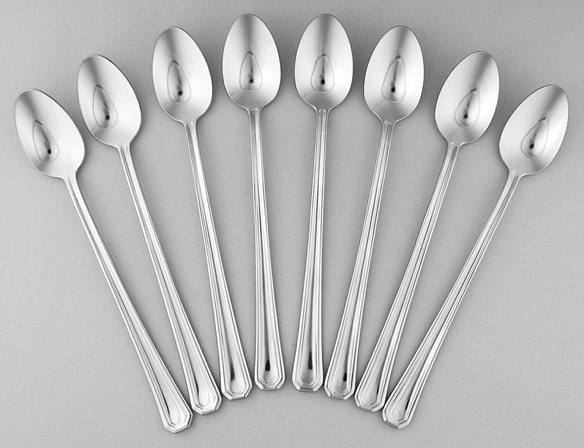 Fairview (Stainless) Iced Tea Spoon - Set of 8 by Gorham Silver-1