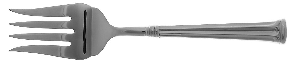 Savannah (Stainless) Medium Solid Cold Meat Serving Fork by Gorham Silver-1