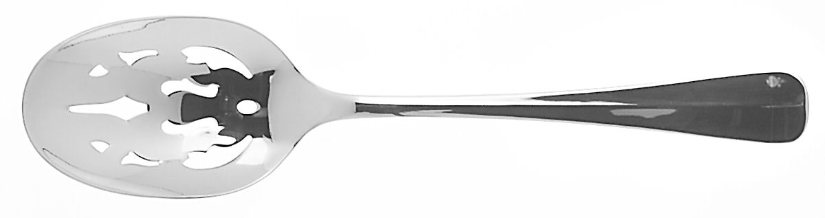 New Colony (Stainless) Pierced Tablespoon (Serving Spoon) by Gorham Silver-1