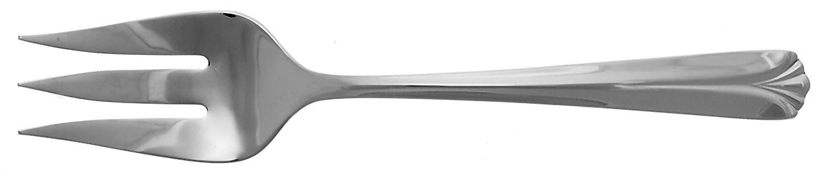 Gatehouse Platinum (Stainless) Medium Solid Cold Meat Serving Fork by Gorham Silver-1