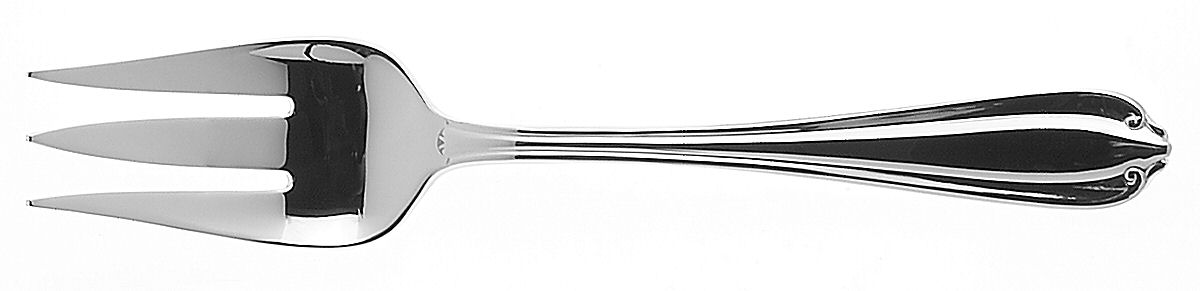 Grand Gallery (Stainless) Medium Solid Cold Meat Serving Fork by Gorham Silver-1
