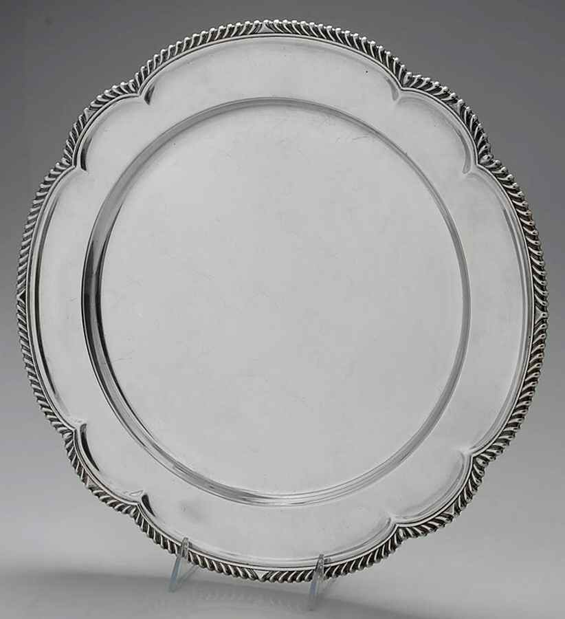 13885 (Sterling, Hollowware) 14" Round Tray by Gorham Silver-1