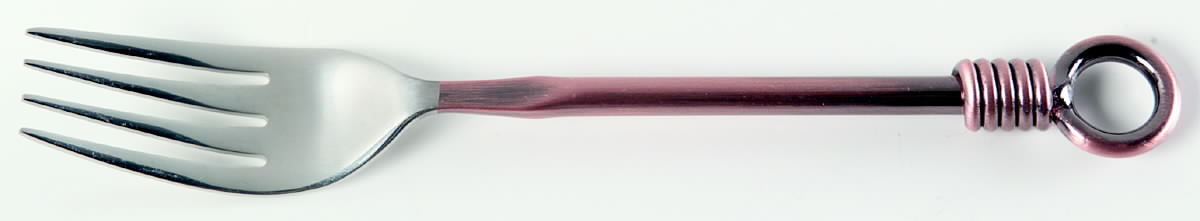 Cuomo-Copper Accent (Stainless) Individual Salad Fork by Gibson-1