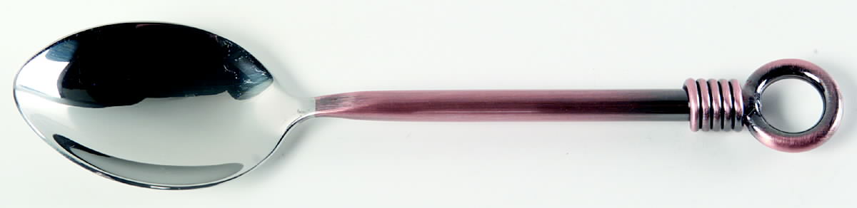 Cuomo-Copper Accent (Stainless) Place/Oval Soup Spoon by Gibson-1