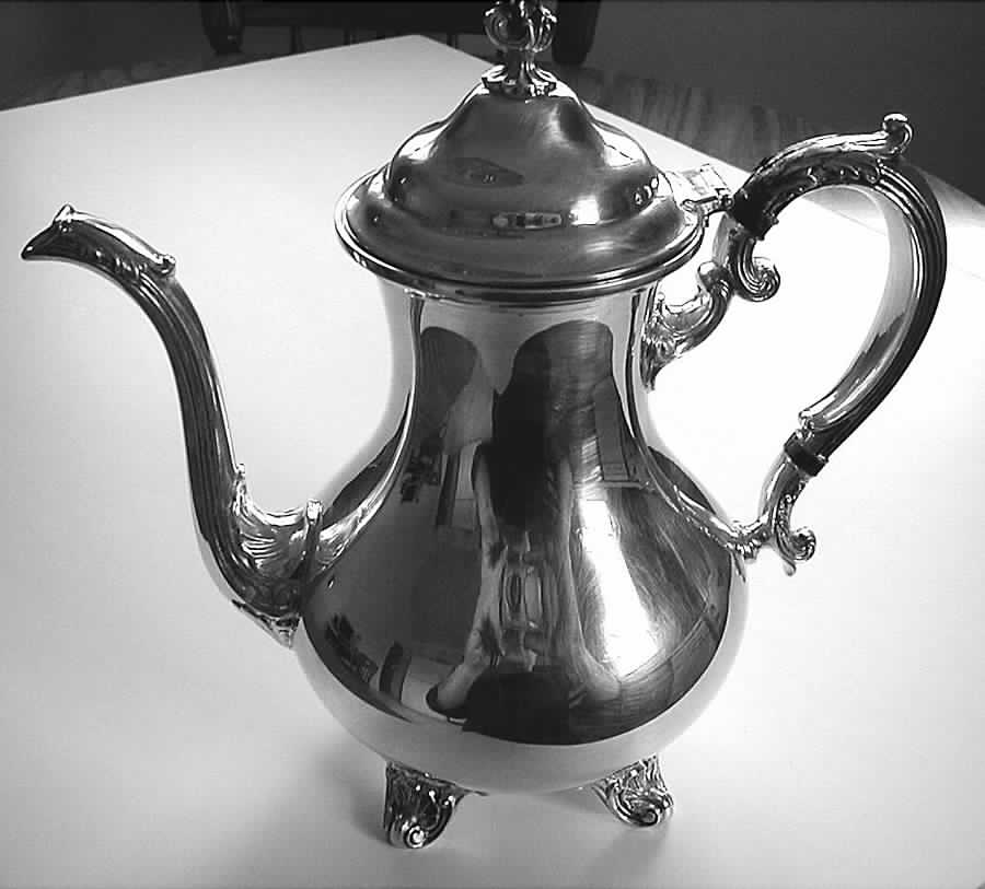YB1056 (Silverplate, Hollowware) Silverplate Coffee Pot by Gorham Silver-1