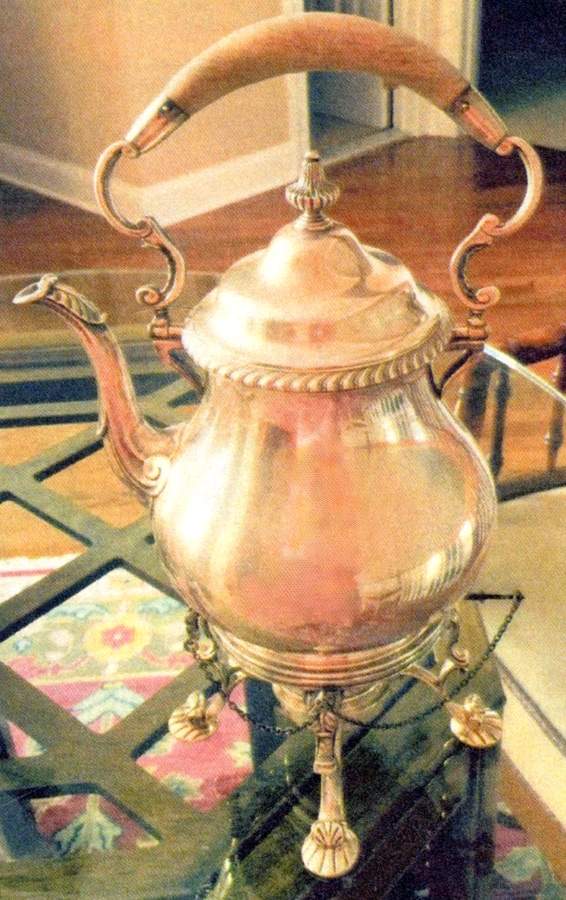 George III (Sterling, Hollowware) Kettle, Stand & Burner by Gorham Silver-1
