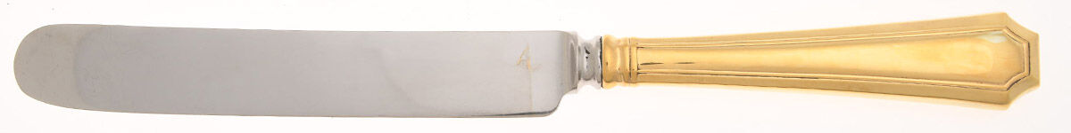Fairfax-Gold Vermeil (Sterling) Old French Hollow Knife with Bolster by Gorham Silver-1