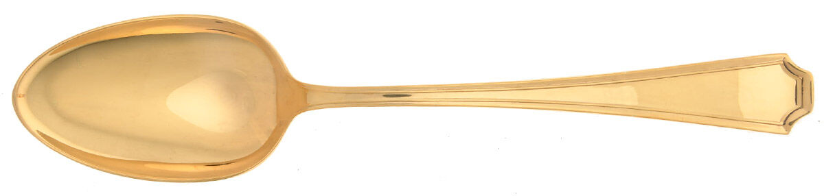 Fairfax-Gold Vermeil (Sterling) Dessert/Oval Soup Spoon by Gorham Silver-1