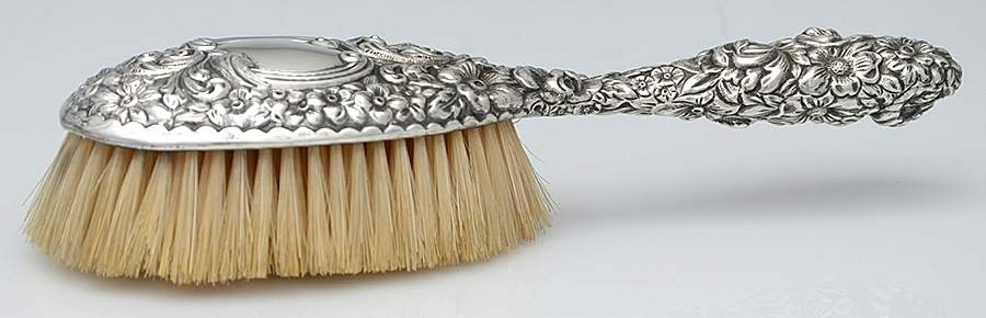 C370 (Sterling, Hollowware) Hair Brush by Gorham Silver-1