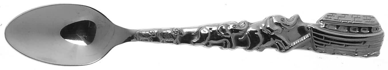 Noah's Ark (Stainless) Infant Feeding Spoon by Gorham Silver-1