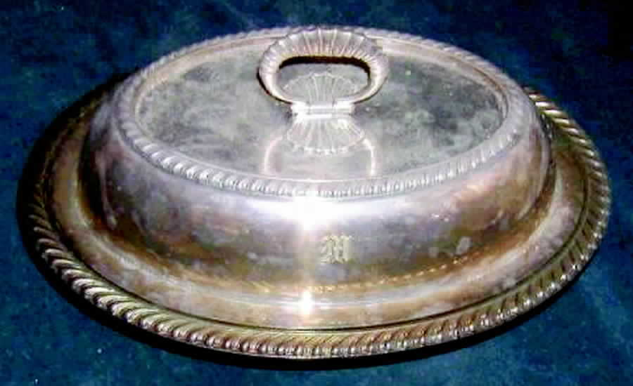 0610 (Silverplate, Hollowware) Double Vegetable Bowl by Gorham Silver-1
