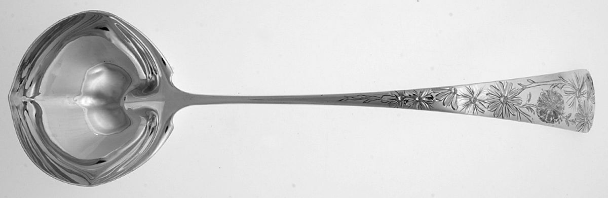 GS61(Sterling) Large Solid Soup Ladle by Gorham Silver-1