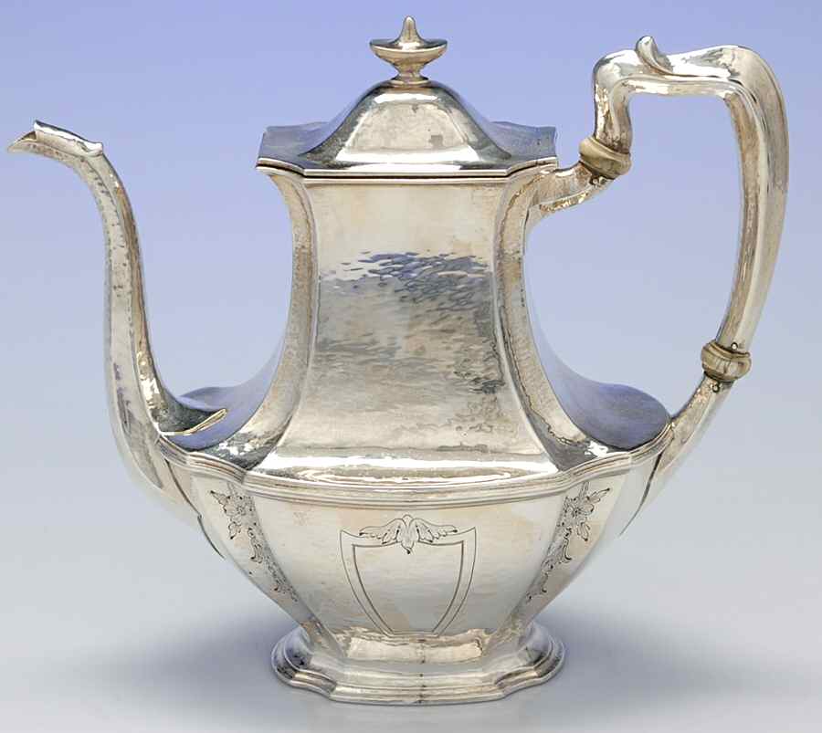 Pattern A (Sterling, Hollowware) Coffee Pot by Gorham Silver-1