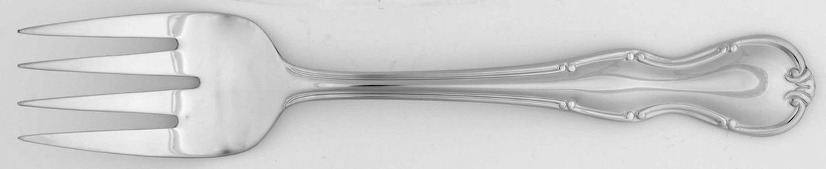 Countess (Stainless) Medium Solid Cold Meat Serving Fork by Godinger-1
