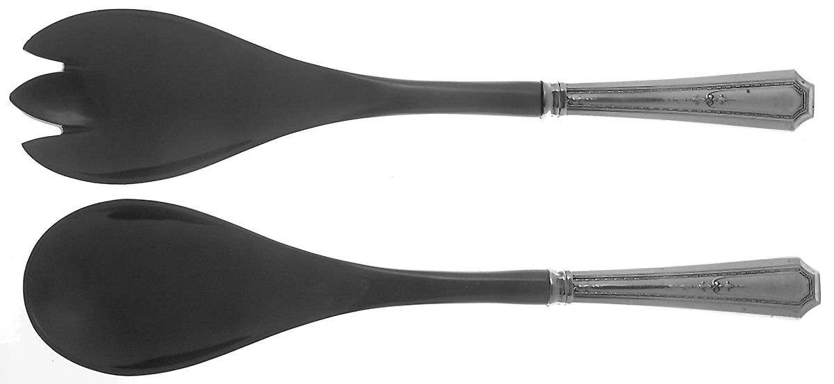 Colfax (Sterling, Gorham, No Monograms) Plastic Bowl 2-Piece Salad Set by Gorham Silver-1