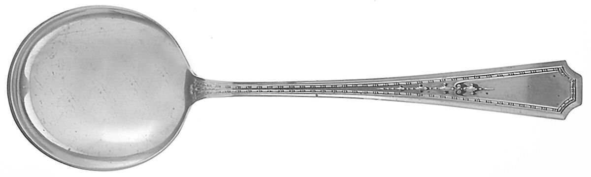 Colfax (Sterling, Gorham, No Monograms) Round Bowl Soup Spoon (Gumbo) by Gorham Silver-1