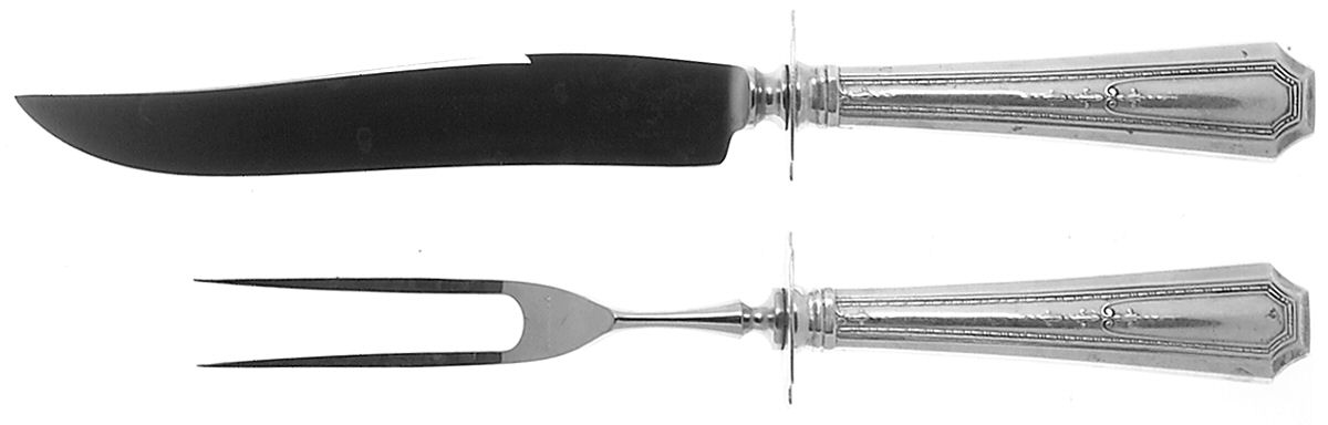 Colfax (Sterling, Gorham, No Monograms) Small Steak 2-Piece Carving Set w/Stainless Blade by Gorham Silver-1