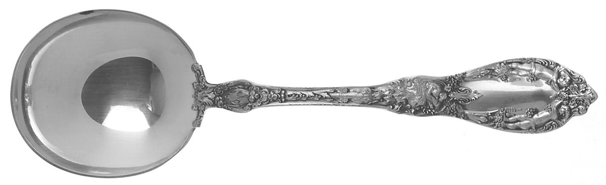 Paris (Sterling, Newer, Gorham) Round Bowl Soup Spoon (Cream Soup) by Gorham Silver-1