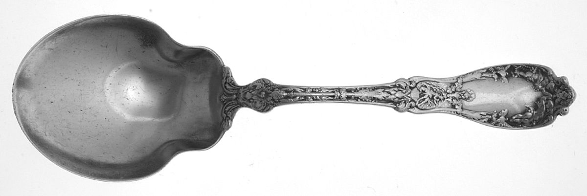 Paris (Sterling, Newer, Gorham) Solid Salad Serving Spoon by Gorham Silver-1