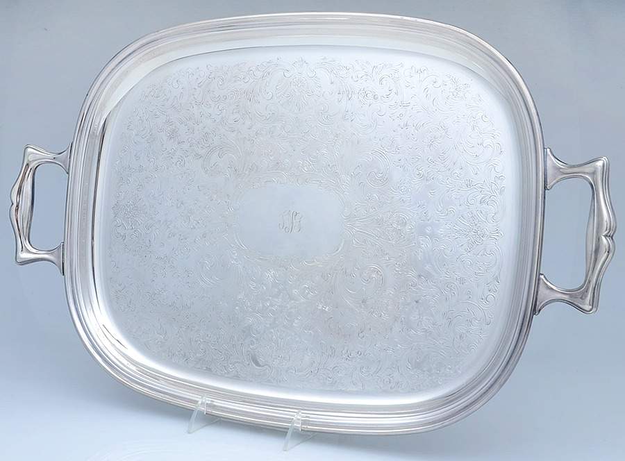 YB401 (Silverplate, Hollowware) 18" Waiter Tray by Gorham Silver-1