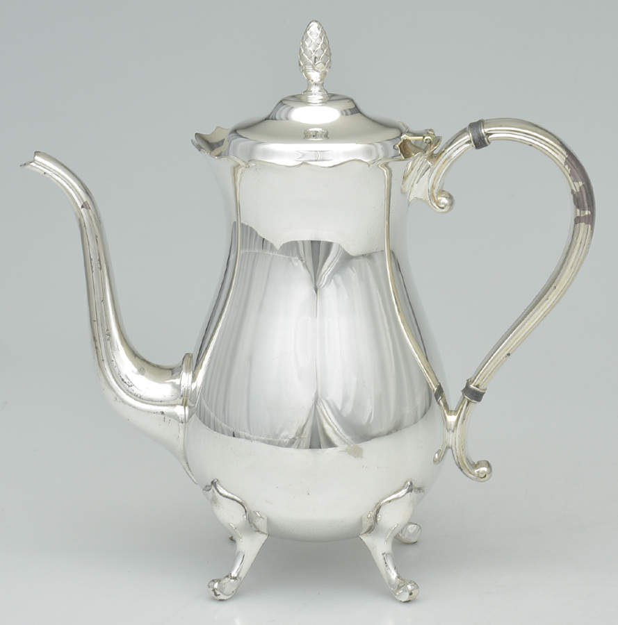 YB401 (Silverplate, Hollowware) Silverplate Coffee Pot by Gorham Silver-1
