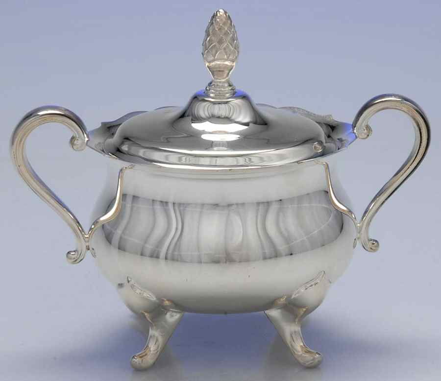 YB401 (Silverplate, Hollowware) Sugar Bowl & Lid by Gorham Silver-1