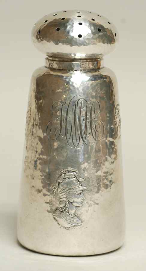 Medallion-Etruscan (Sterling, Hollowware) Sterling Sugar Shaker by George W Shiebler-1
