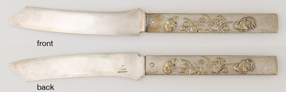 No. 5 (Sterling, 1880) Hollow Handle Fruit Knife with Sterling Blade by Gorham Silver-1