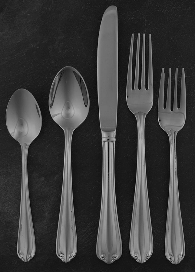 Galleria (Stainless) 5 Piece Place Setting by Gorham Silver-1