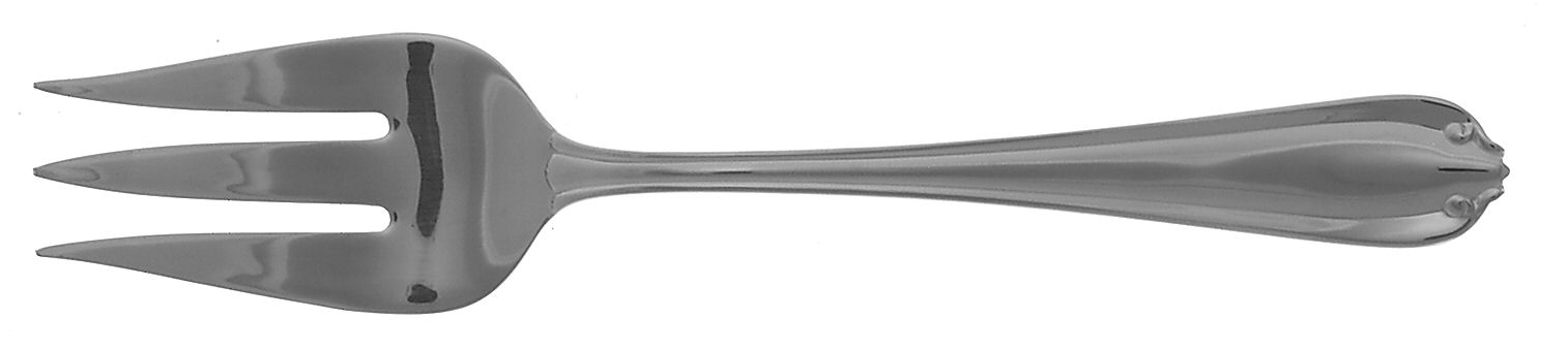 Galleria (Stainless) Medium Solid Cold Meat Serving Fork by Gorham Silver-1