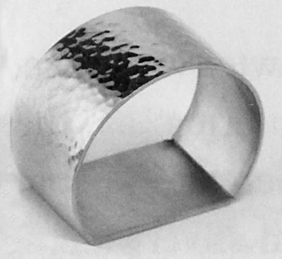 Patriot Pewter Hammer (Hollowware) Napkin Ring by Ginkgo-1