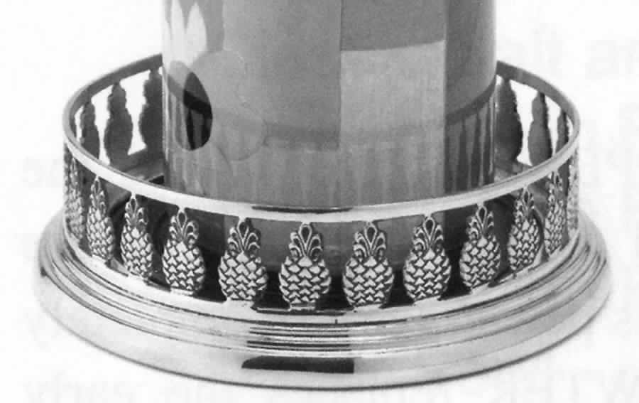 Patriot Pewter Pineapple (Hollowware) Wine Bottle Coaster by Ginkgo-1