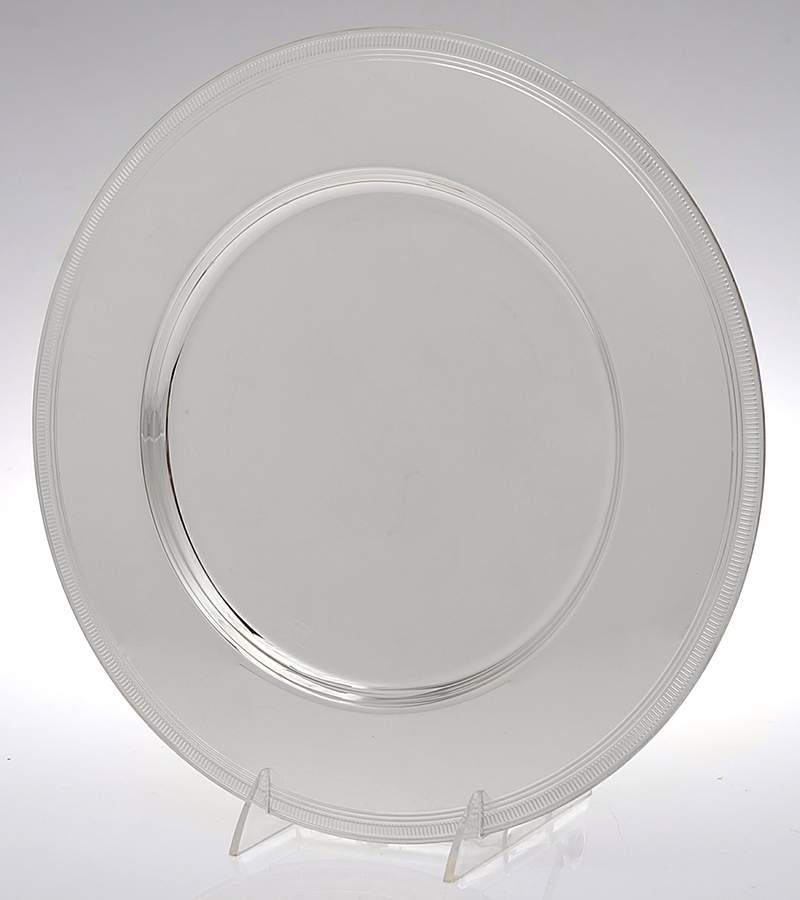 Maestri (Silverplate, Hollowware) Service Plate by Gorham Silver-1