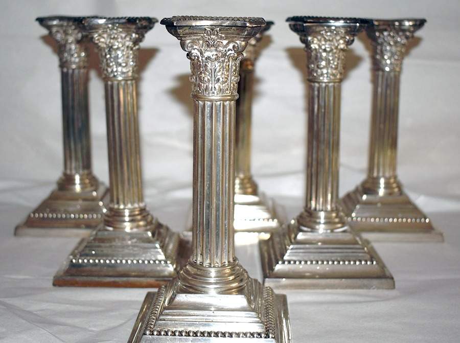 A3208 (Sterling, Hollowware) 8" Candlestick by Gorham Silver-1