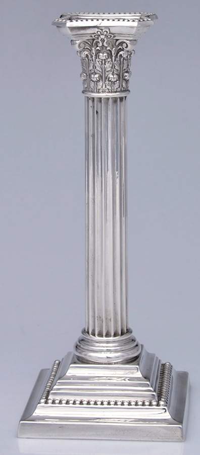 A3208 (Sterling, Hollowware) 10" Weighted Candlestick by Gorham Silver-1