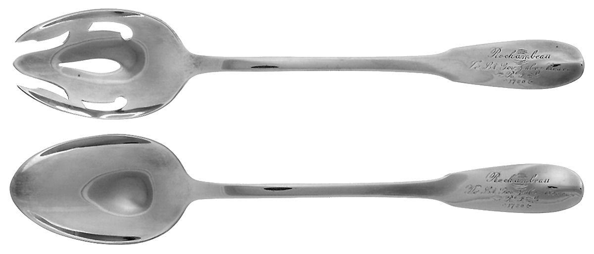 General de Rochambeau (Silverplate) Large Solid, 2-Piece Dressing Serving Set by Gorham Silver-1