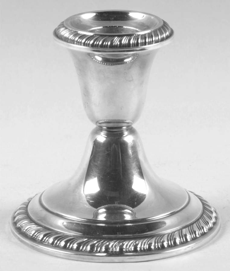 Cambridge (Sterling, Hollowware) Weighted Console Candleholder by Gorham Silver-1
