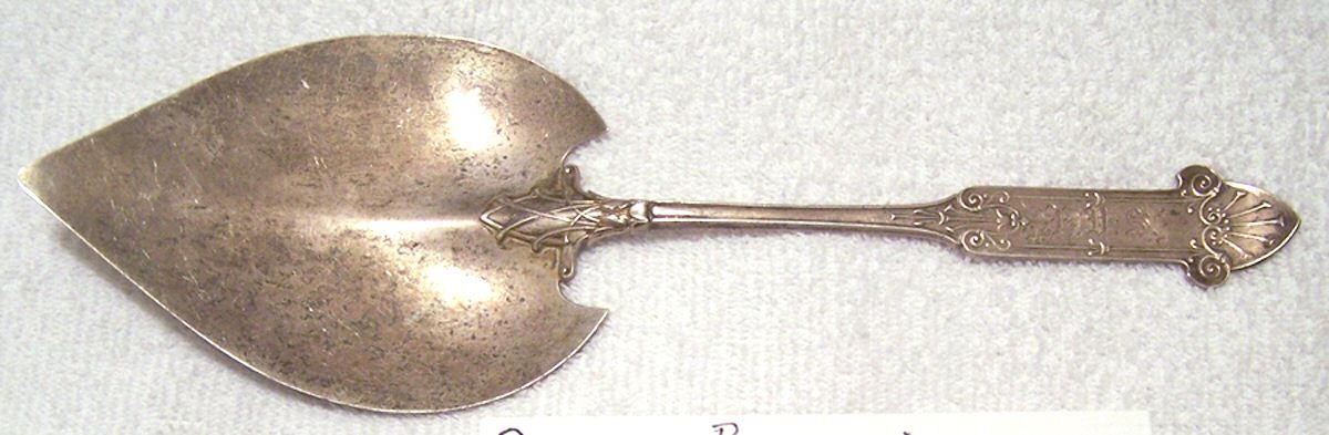 Byzantine (Sterling, 1865) Large Solid Pie Knife by Gorham Silver-1