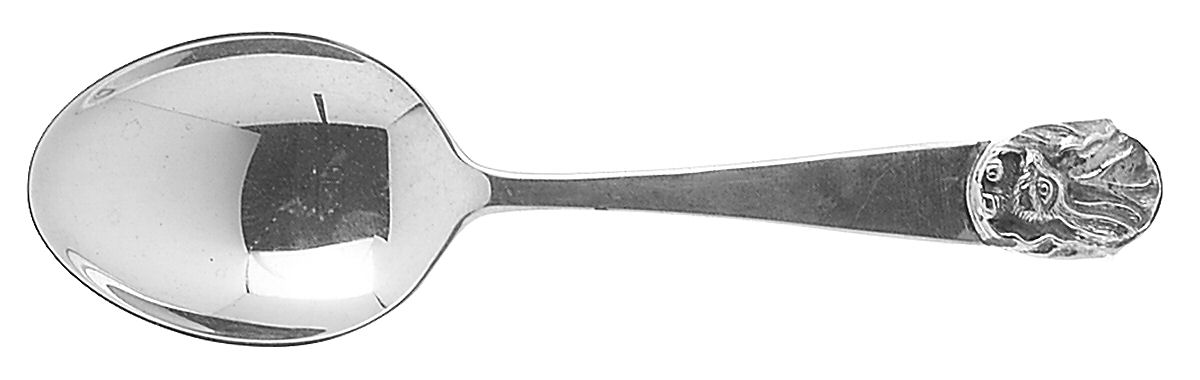 GAV1 (Sterling) Straight Handle Baby Spoon by Galmer-1